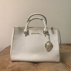 Michael Kors Medium Sutton Bag White